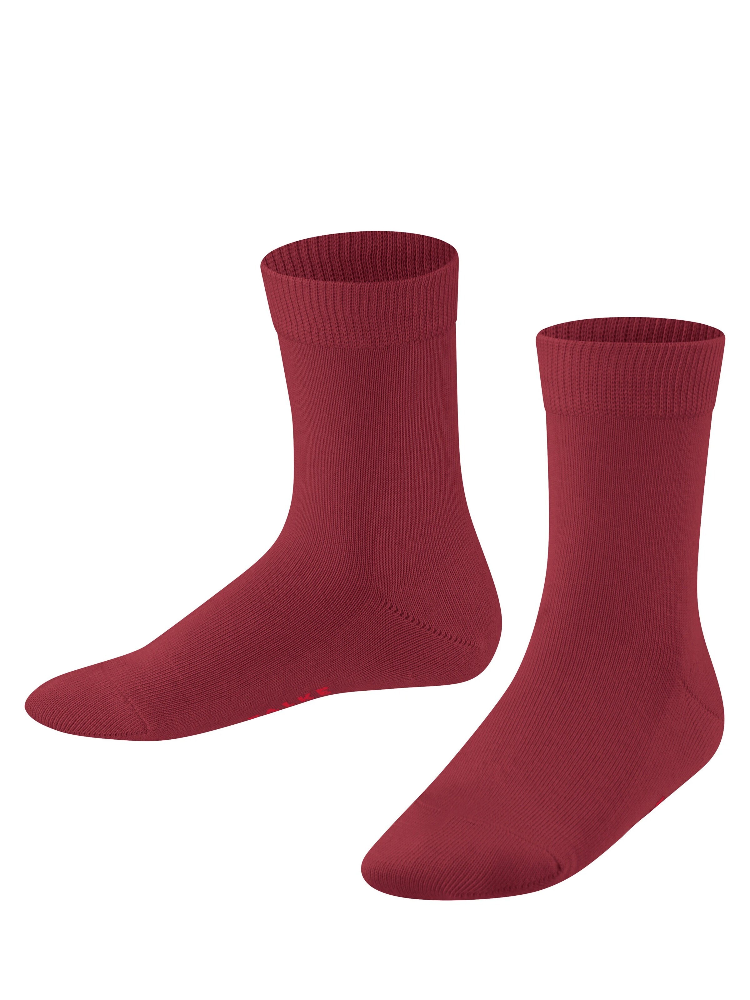 FALKE Socks 'Family' in Red: front