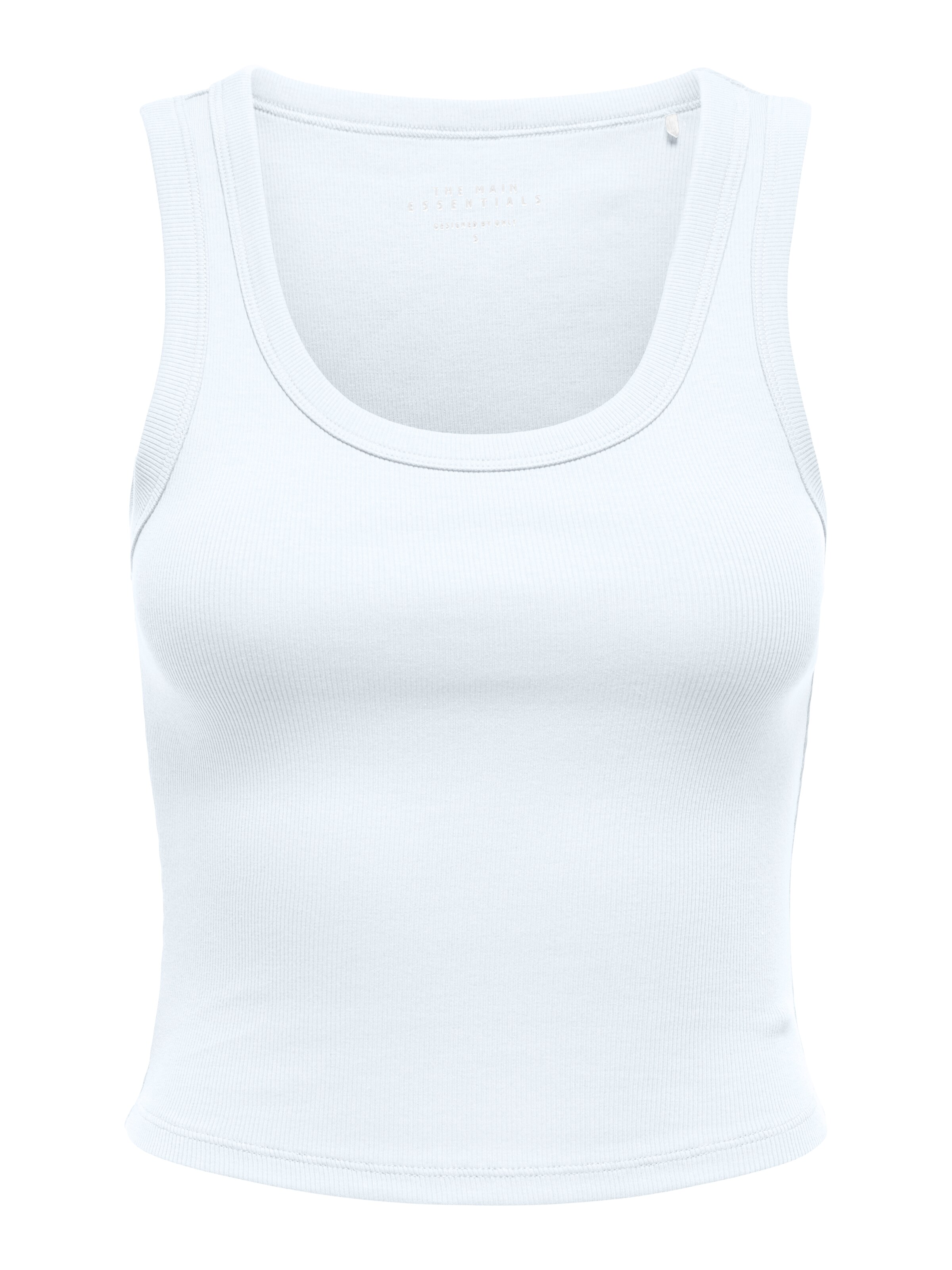 Top 'ONLEASY' di ONLY in bianco: frontale