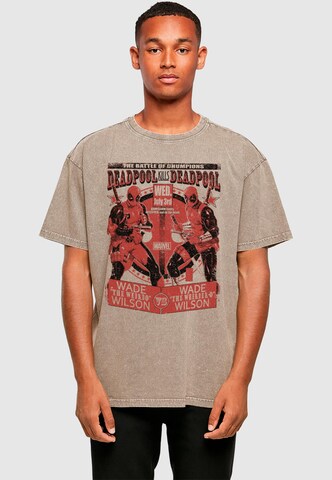ABSOLUTE CULT Shirt 'Deadpool - Deadpool Vs Deadpool' in Green: front