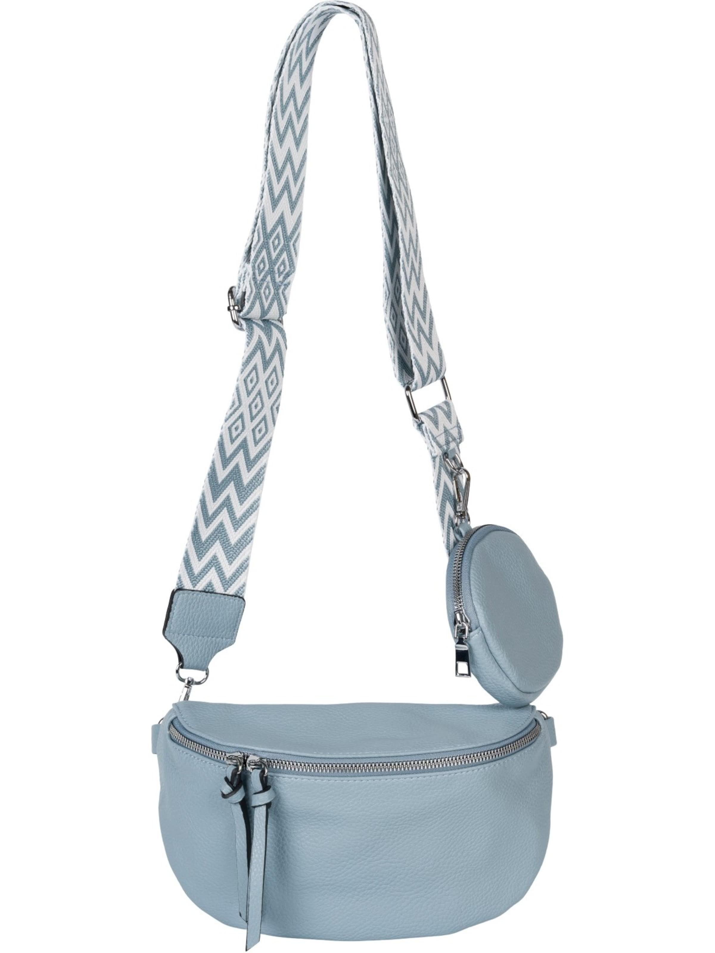styleBREAKER Crossbody bag '2-Teiliges Set Halbmond Crossbody Bag' in Blue: front