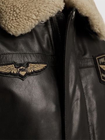 PME Legend - Chaqueta de entretiempo 'Hudson leather jacket' en negro