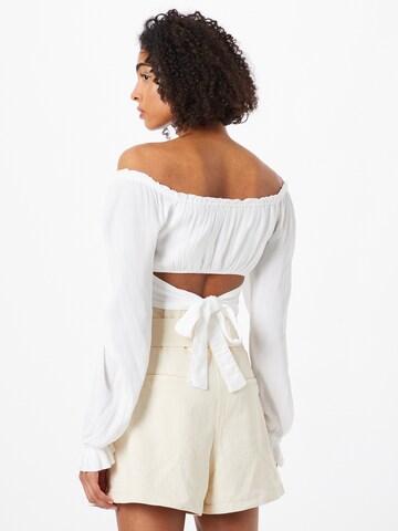 HOLLISTER Bluza | bela barva