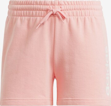 ADIDAS SPORTSWEAR Workout Pants 'Essentials' in Pink: front