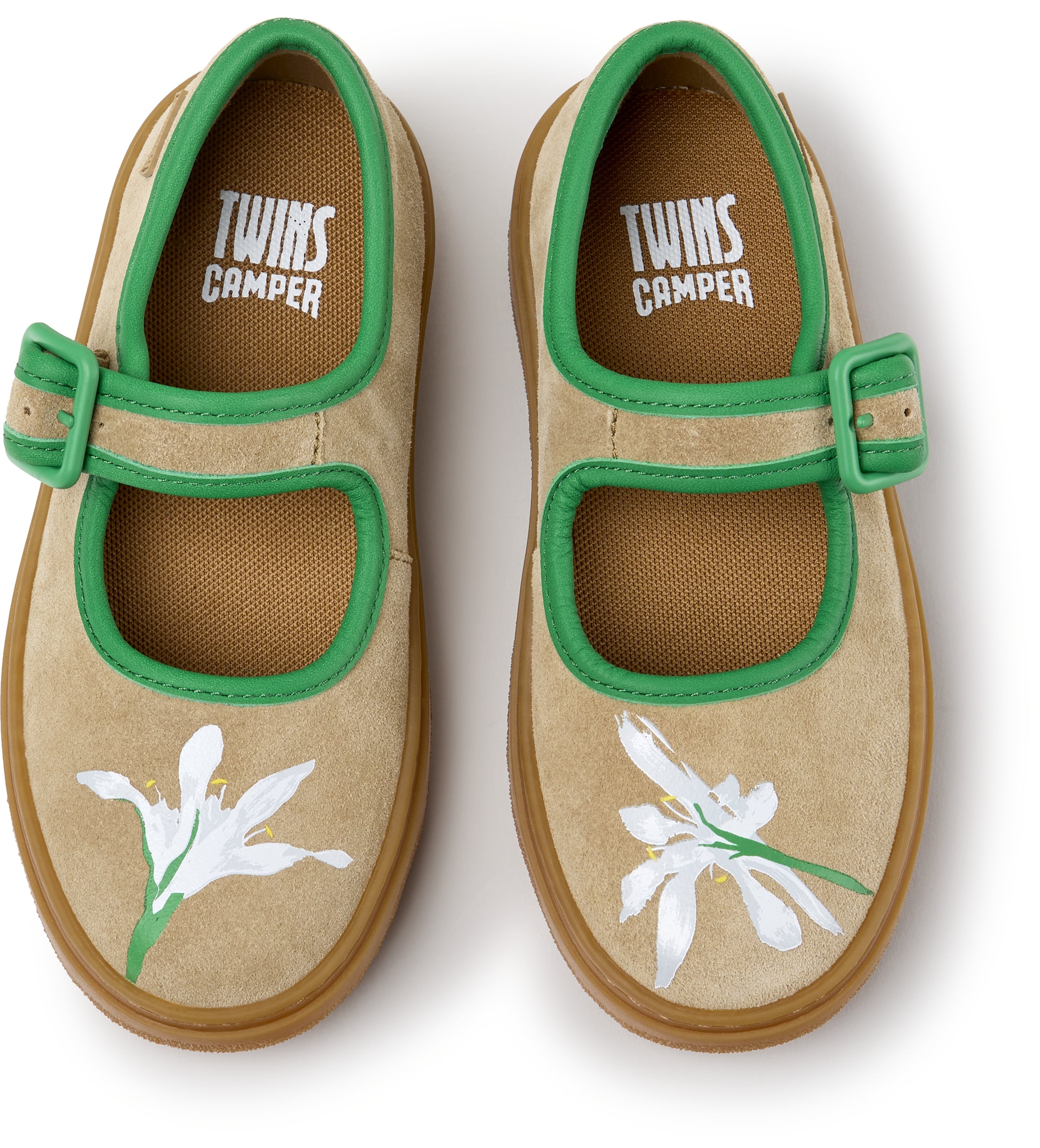 CAMPER Ballerina's 'Kiddo' in Groen
