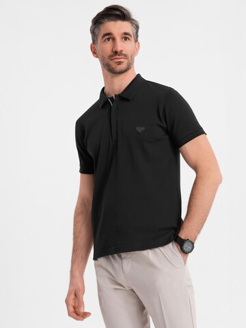 Ombre Shirt in Zwart: voorkant