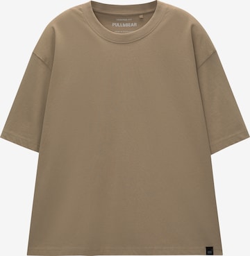 Pull&Bear Shirt in Bruin: voorkant