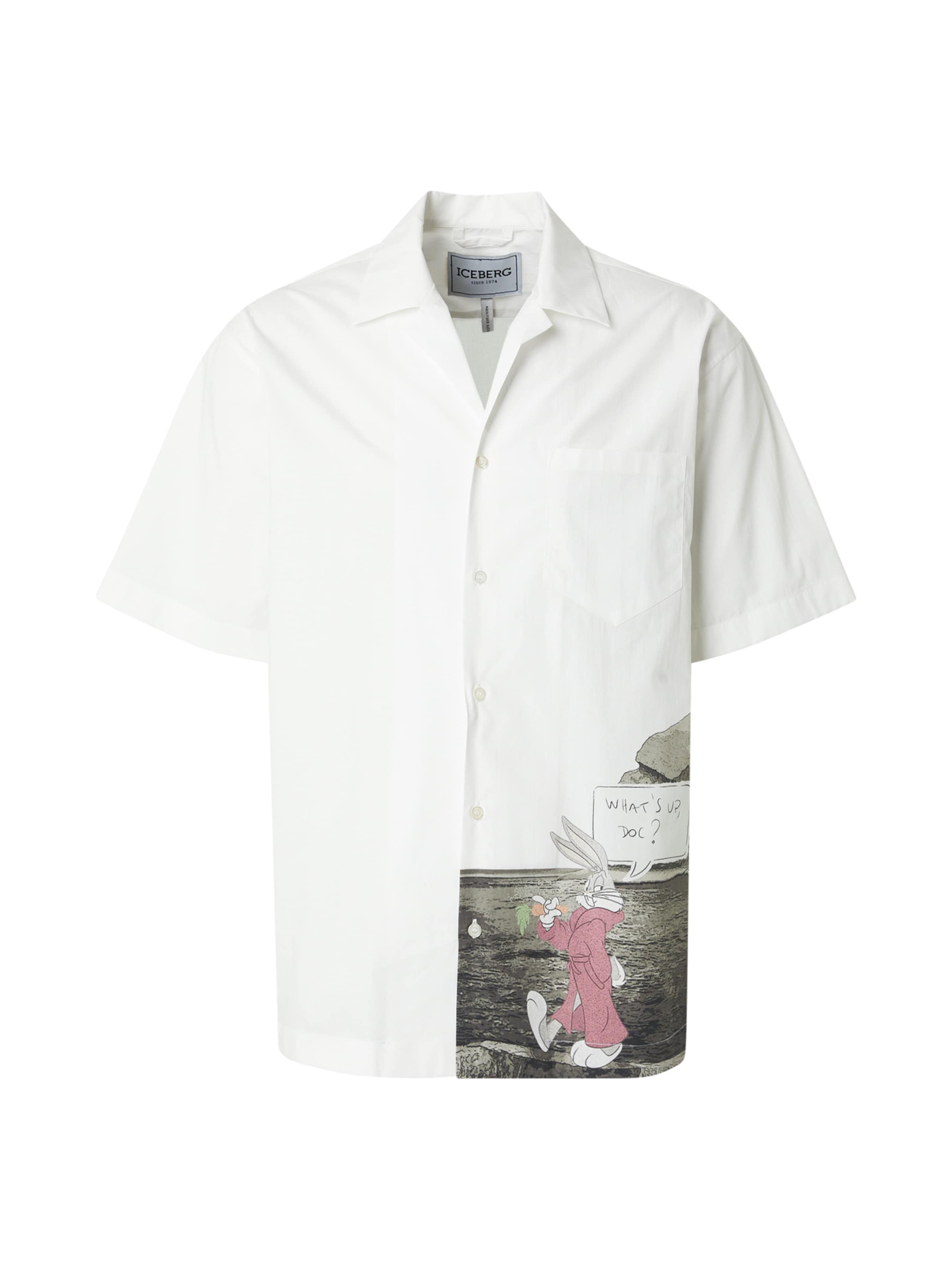 ICEBERG - Ajuste regular Camisa en blanco: frente