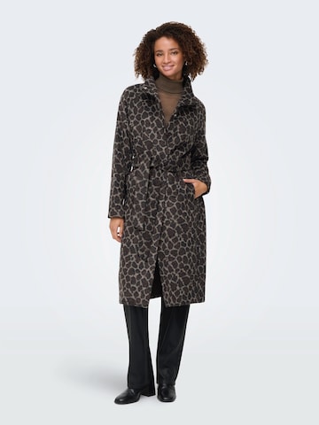 ONLY Between-Seasons Coat in Brown: front