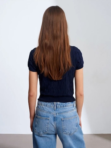Cardigan 'Strickjacken' Dilvin en bleu