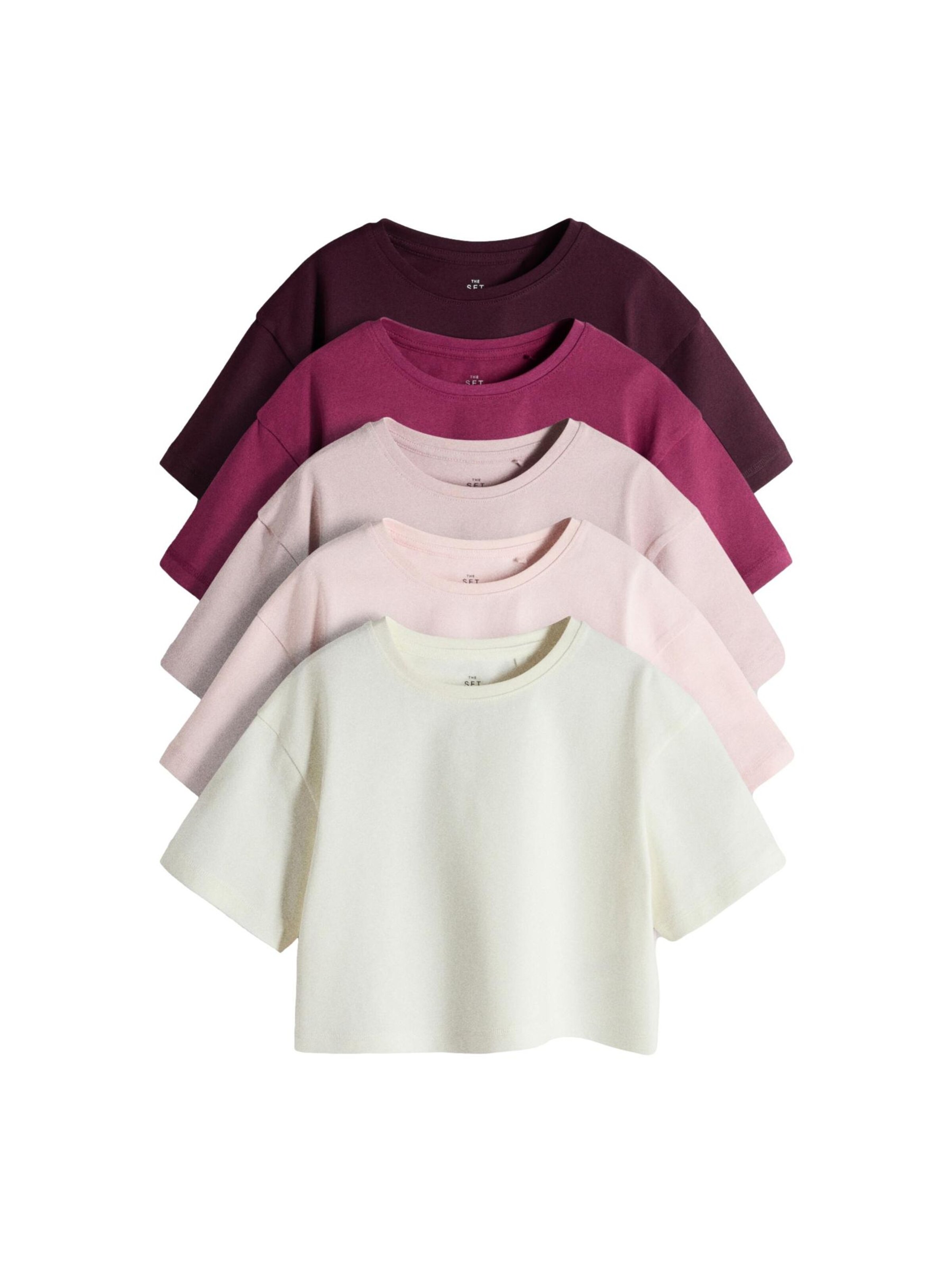 The Set Camiseta en baya / lila moteado / rosa / altrosa / offwhite, Vista del producto