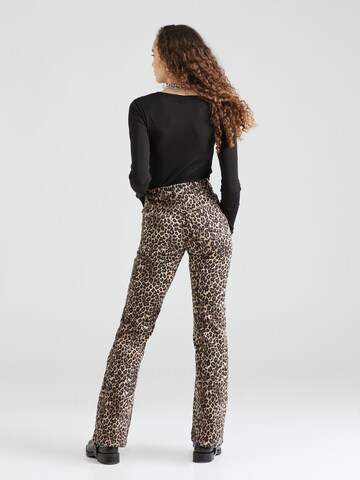 Monki Flared Broek in Bruin