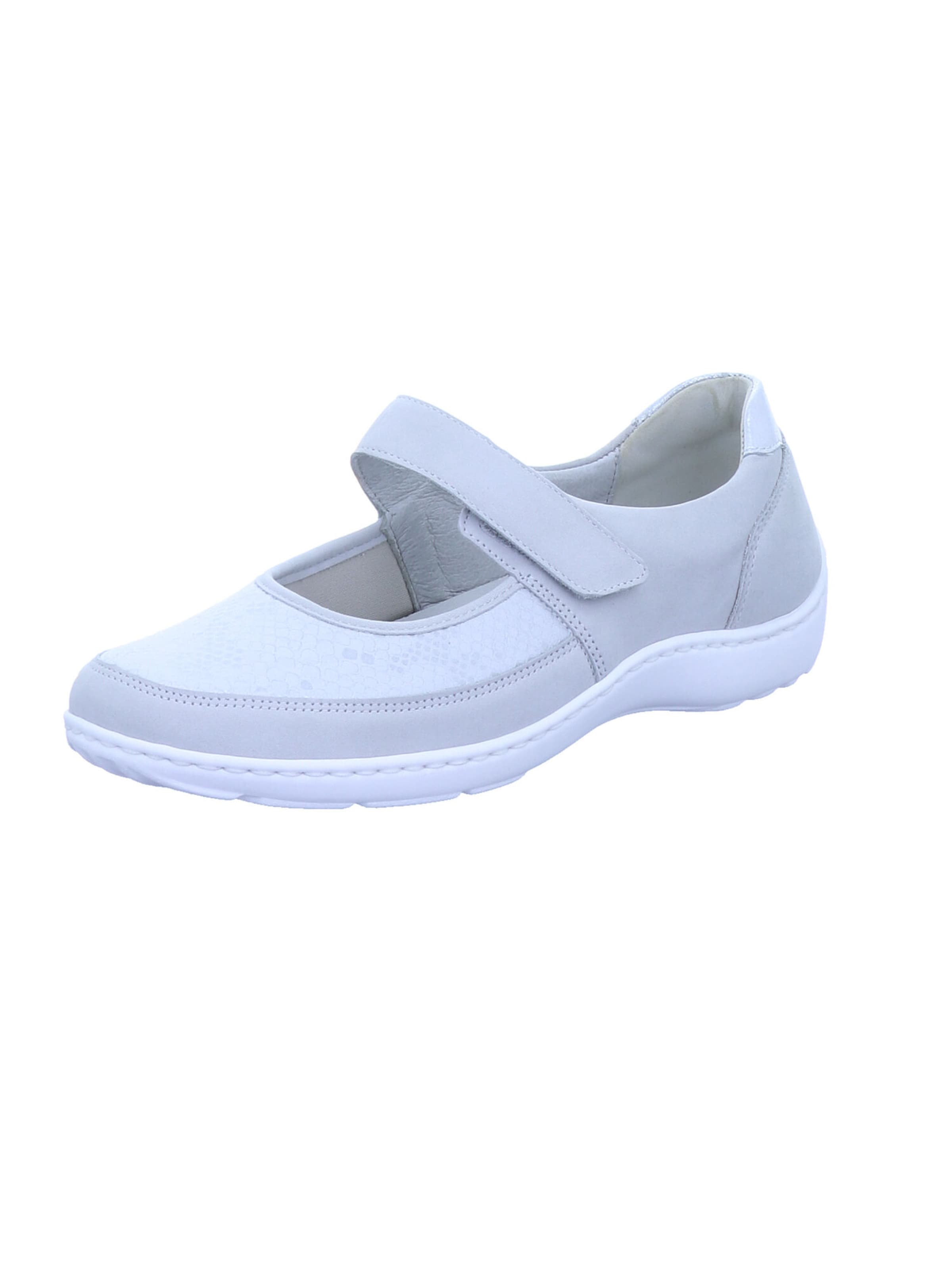 WALDLÄUFER Strap ballerina 'Henni' in Grey: front