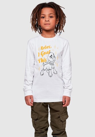 T-Shirt 'Wish - Relax I Goat This' ABSOLUTE CULT en blanc : devant