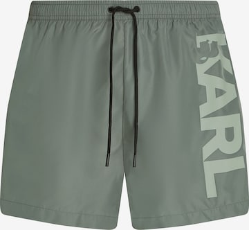 Karl LagerfeldKupaće hlače - siva boja: prednji dio