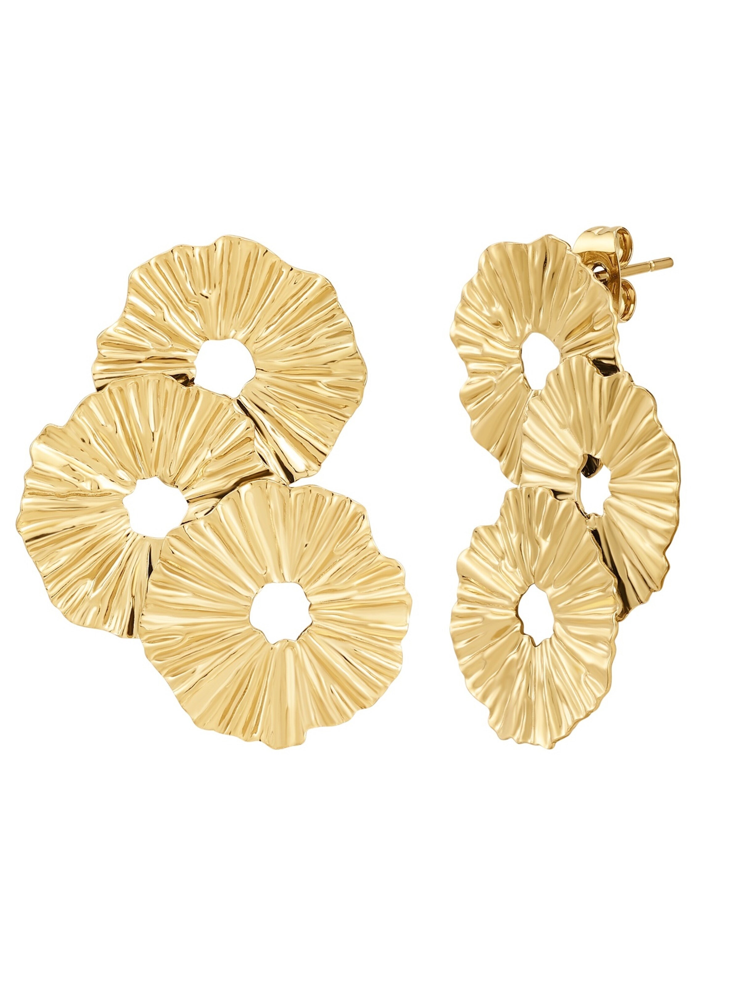 Eastside Ohrringe in Gold: Vorderseite