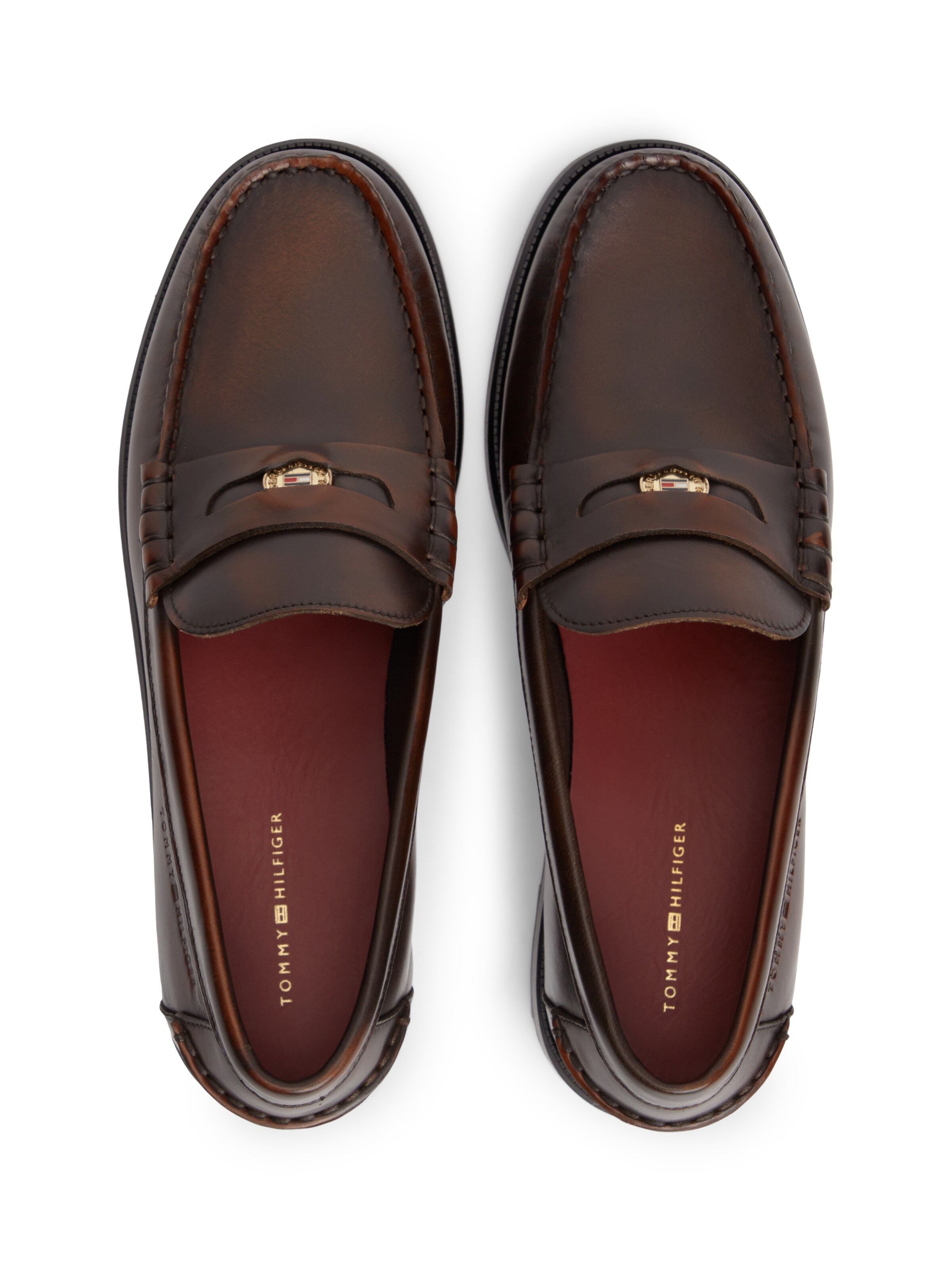 TOMMY HILFIGER Slipper in Braun
