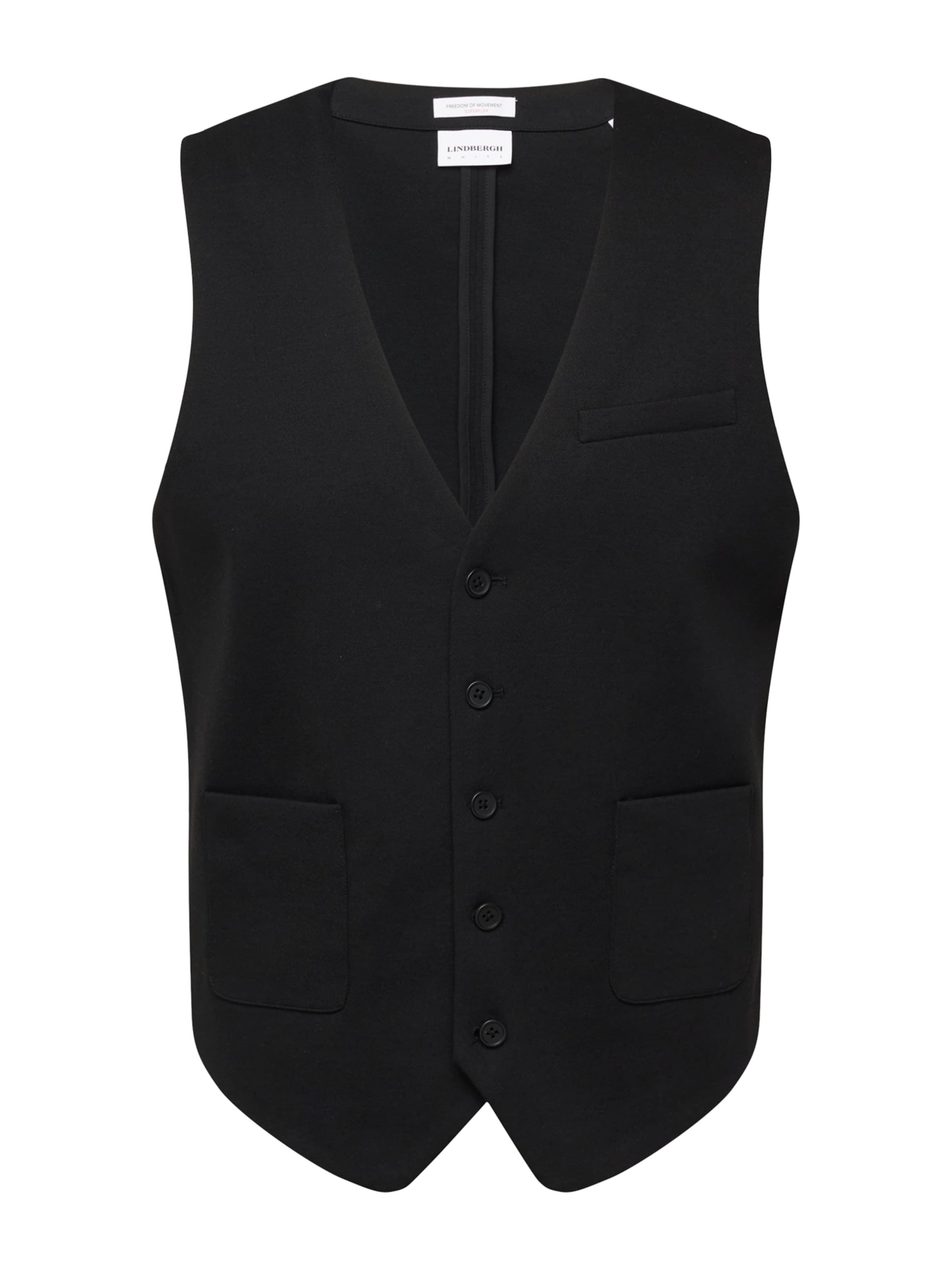 Lindbergh Gilet de costume en noir, Vue avec produit