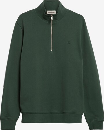 ARMEDANGELS Sweatshirt ' WAARLO COMFORT ' in Green: front