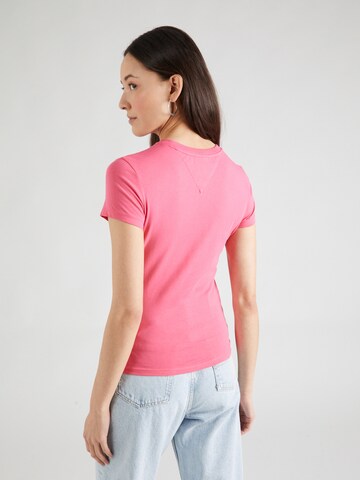 Tommy Jeans Koszulka 'ESSENTIAL' w kolorze różowy