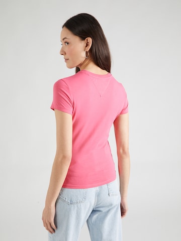 Tommy Jeans Shirt 'ESSENTIAL' in Roze