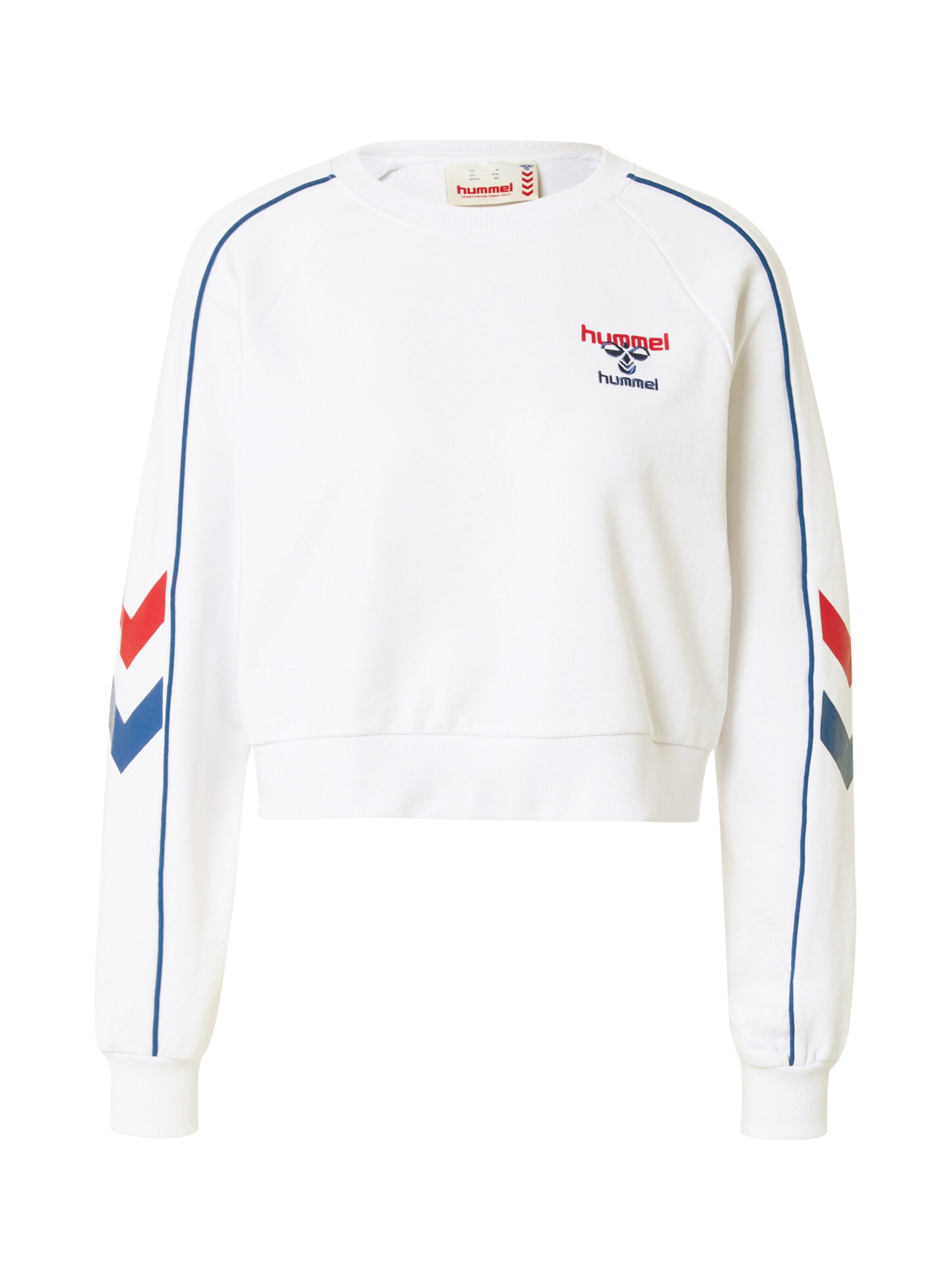Hummel Sportief sweatshirt 'DURBAN' in Wit: voorkant