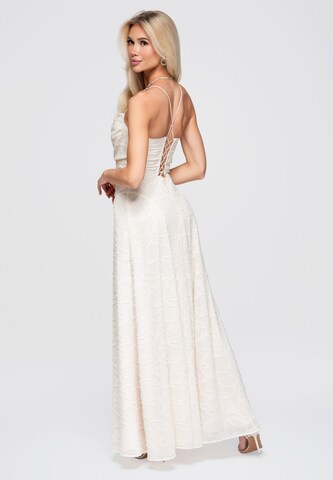 Ombre Kleid in Beige