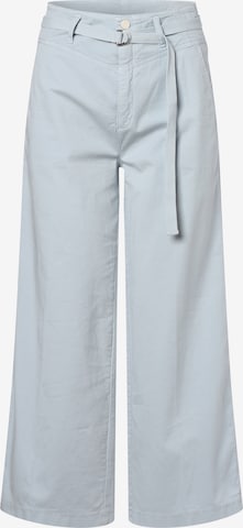 Cambio Wide leg Pleated Pants ' Cherilyn ' in Blue: front