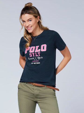 Polo Sylt Shirt in Blau: Vorderseite