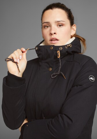 POLARINO Winterparka in Schwarz