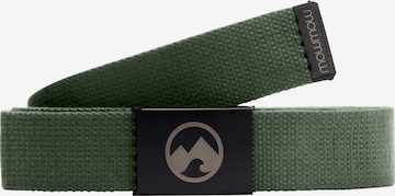 Mowmow Sportriem 'MowMow Belt - Canvas - Aluminum Buckle - 125 cm - Men - Women - Black' in Groen: voorkant