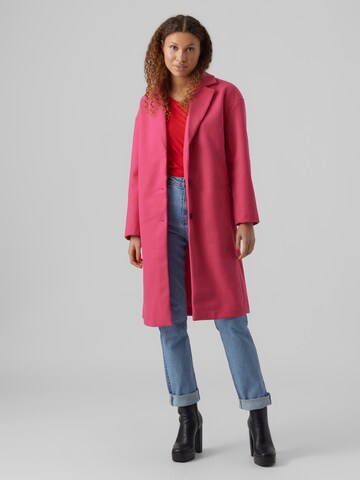 VERO MODA Ανοιξιάτικο και φθινοπωρινό παλτό 'FORTUNE LYON' σε ροζ
