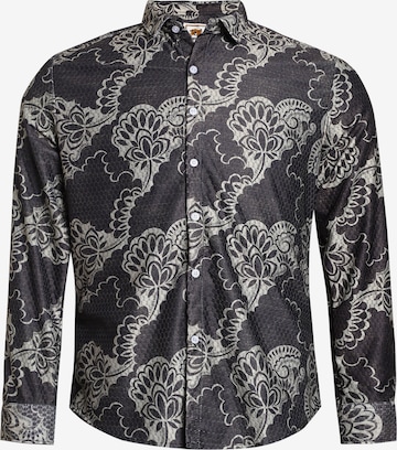 Campus Sutra Regularny krój Koszula ' Paislee ' w kolorze czarny: przód