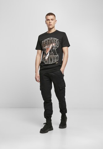 Mister Tee Regular Fit Shirt 'Tupac Me Against the World Platinium' in Schwarz