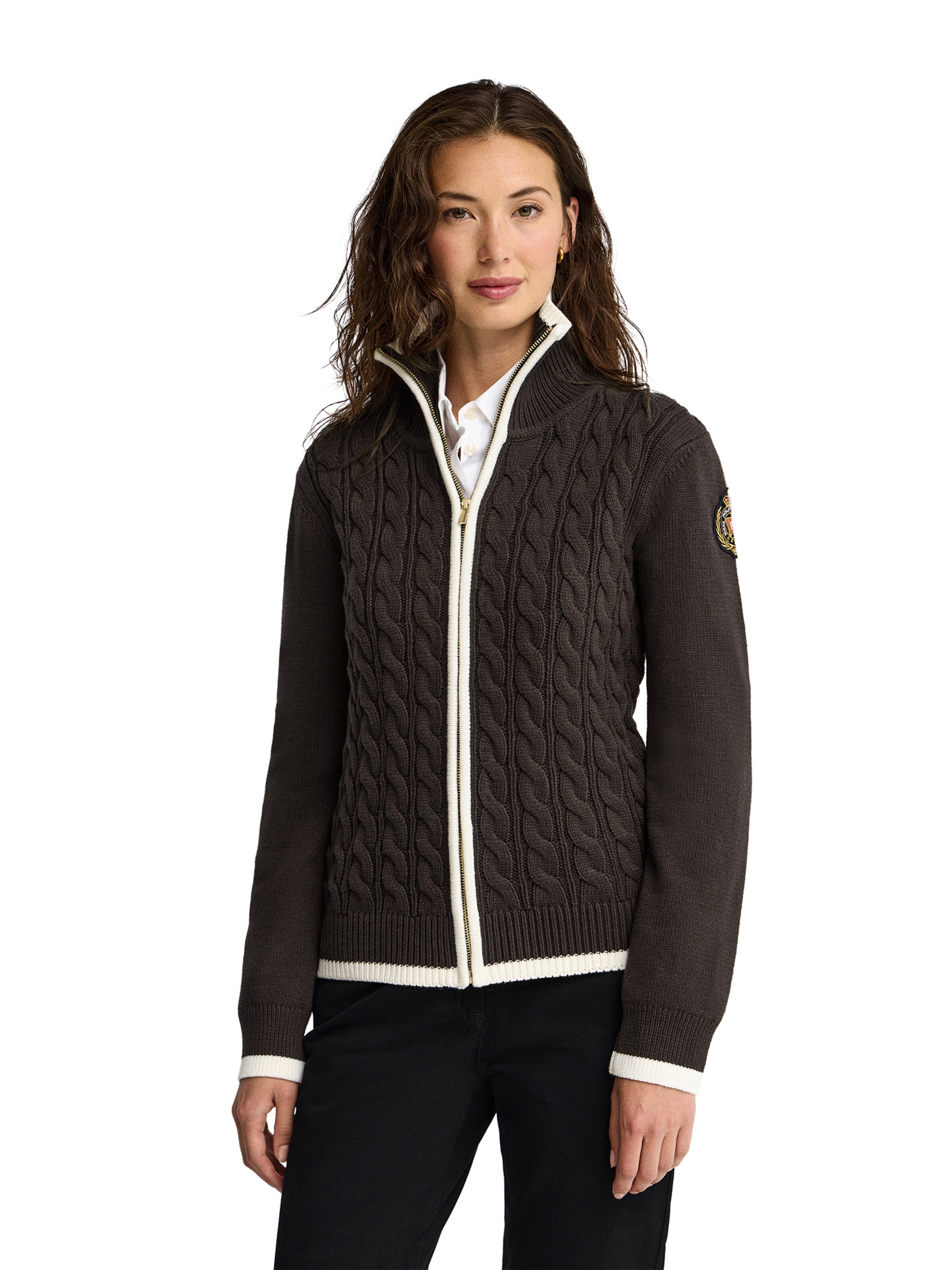 Polo Club Pullover in Braun: Vorderseite