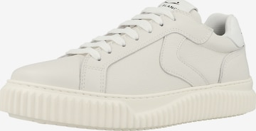 Baskets basses ' LIPARI ' Voile blanche en beige : devant