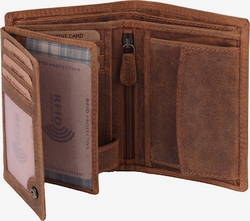 Benthill Wallet in Brown: front