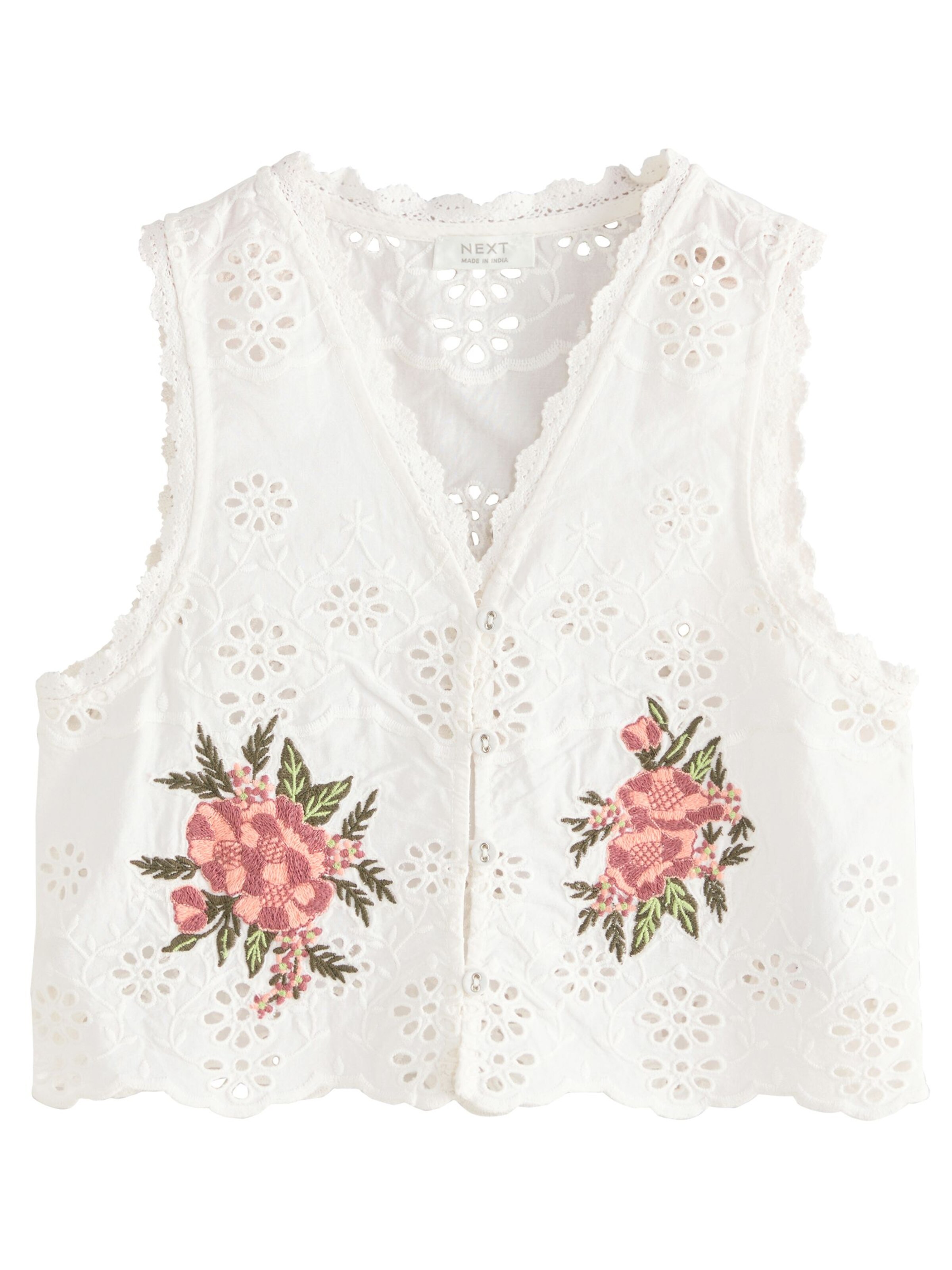 Next Bluza | bela barva: sprednja stran