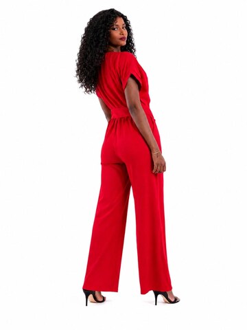 BIBI SAKALIEVA - Jumpsuit 'Red Wide-Leg Jumpsuit' en rojo