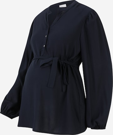 Camicia da donna 'MLMercy Lia' di MAMALICIOUS in blu: frontale