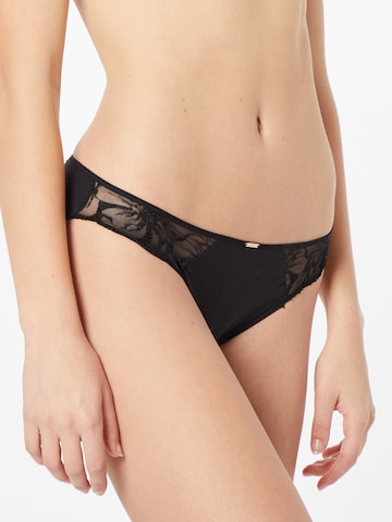 Invisible Slip 'FLEURS' Chantelle en noir : devant