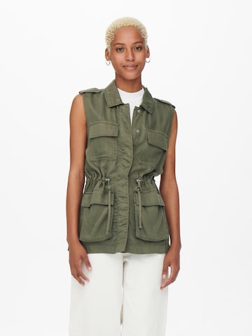 Gilet 'Kenya' ONLY en vert : devant