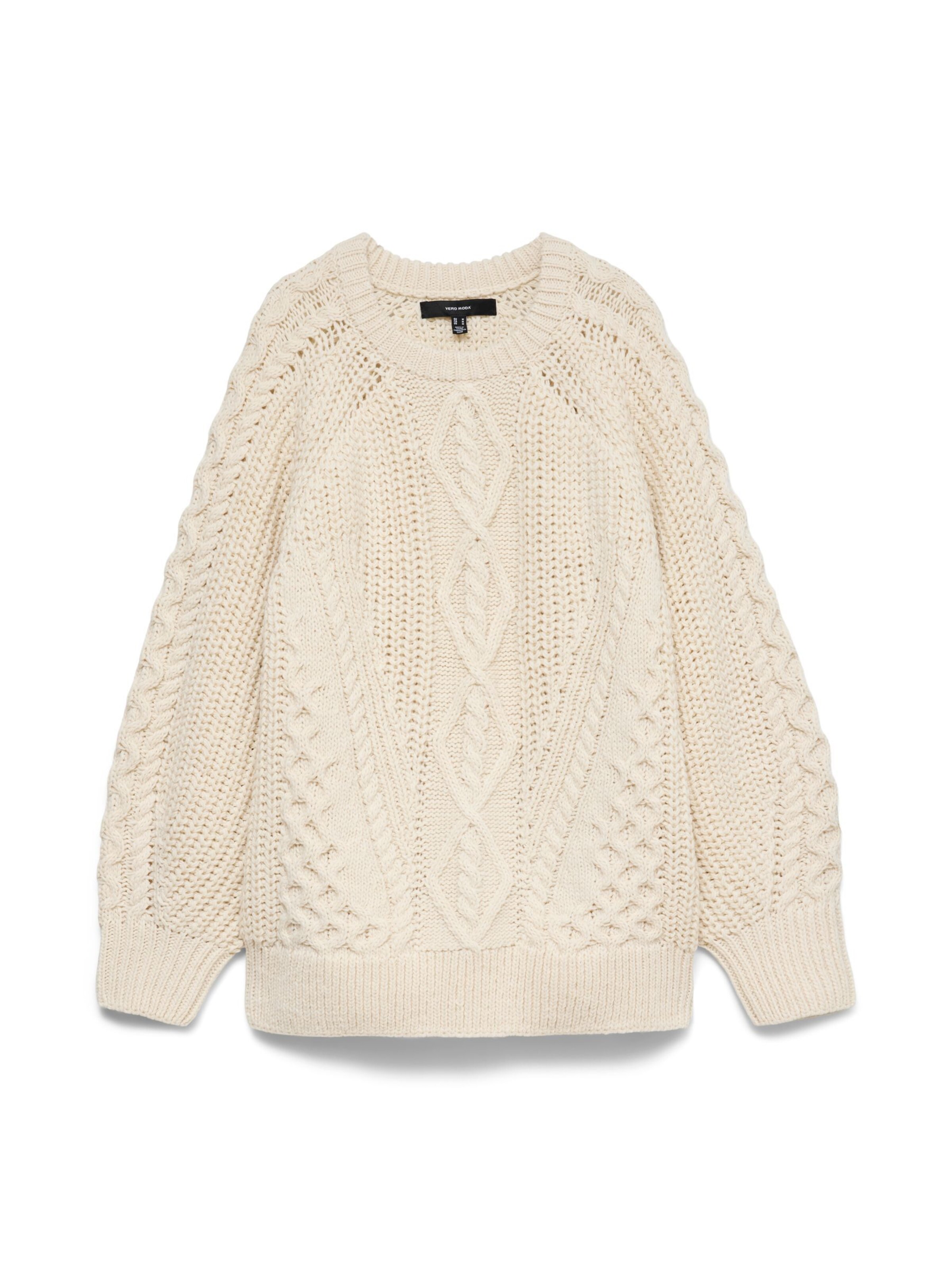 VERO MODA Sweater 'VMMIRANDA' in Beige: front