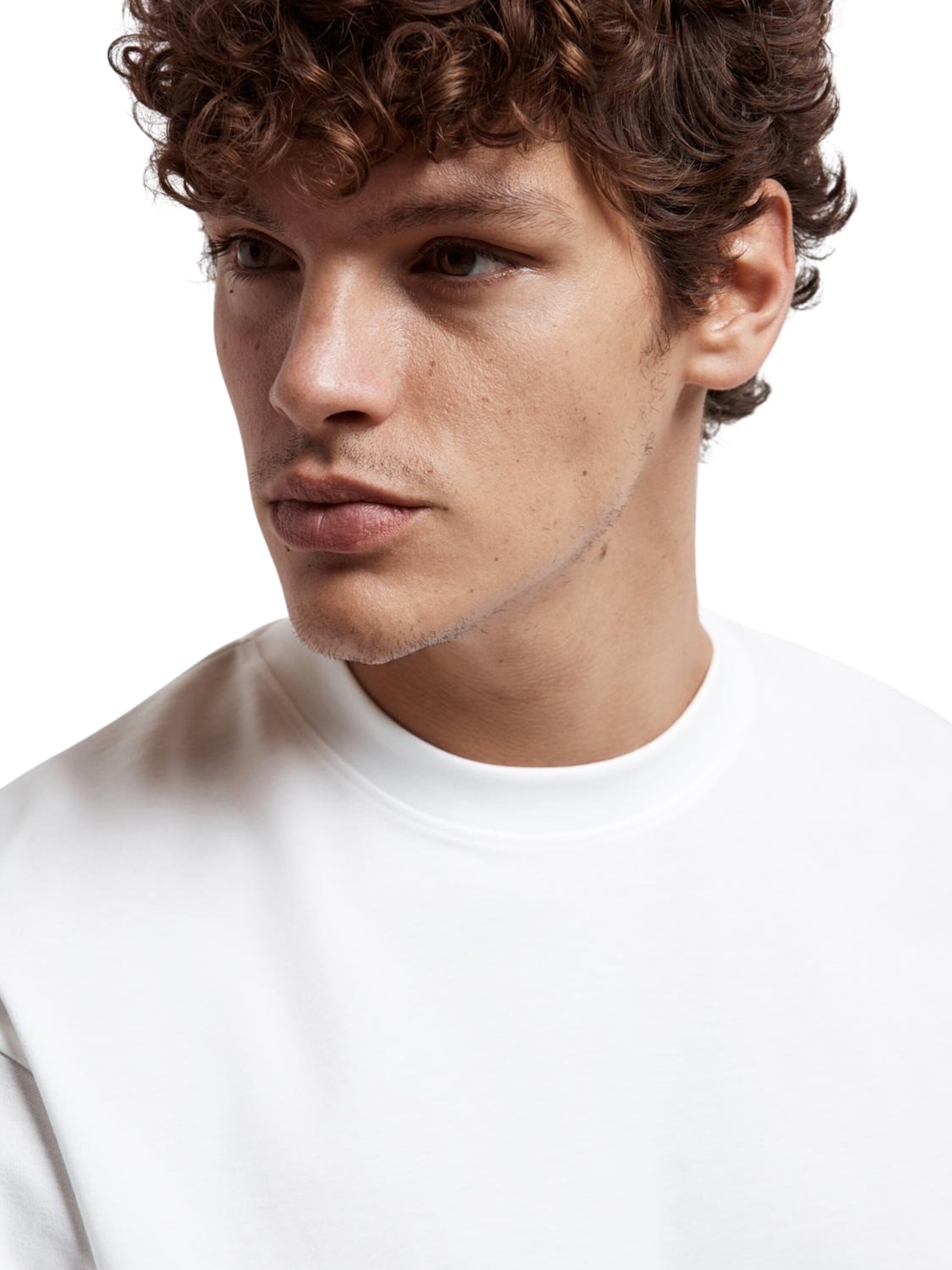 SELECTED Футболка 'SLHOSCAR' в Белый