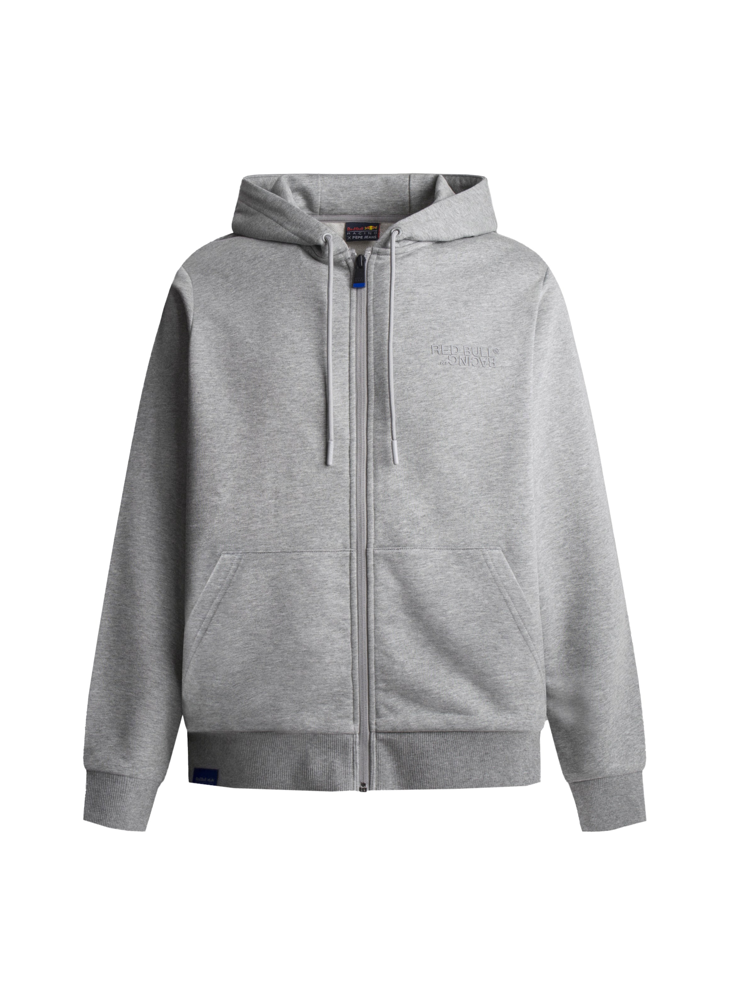 Red Bull Racing x Pepe Jeans Sweat jacket in Grey: front