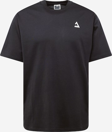 JACK & JONES Shirt 'TRIANGLE' in Zwart: voorkant