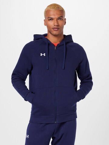 UNDER ARMOUR Sportsweatjacke \'Rival\' in Dunkelblau | ABOUT YOU