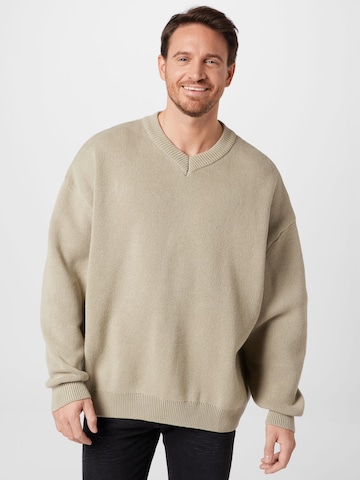 WEEKDAY - Pullover 'John' em verde: frente