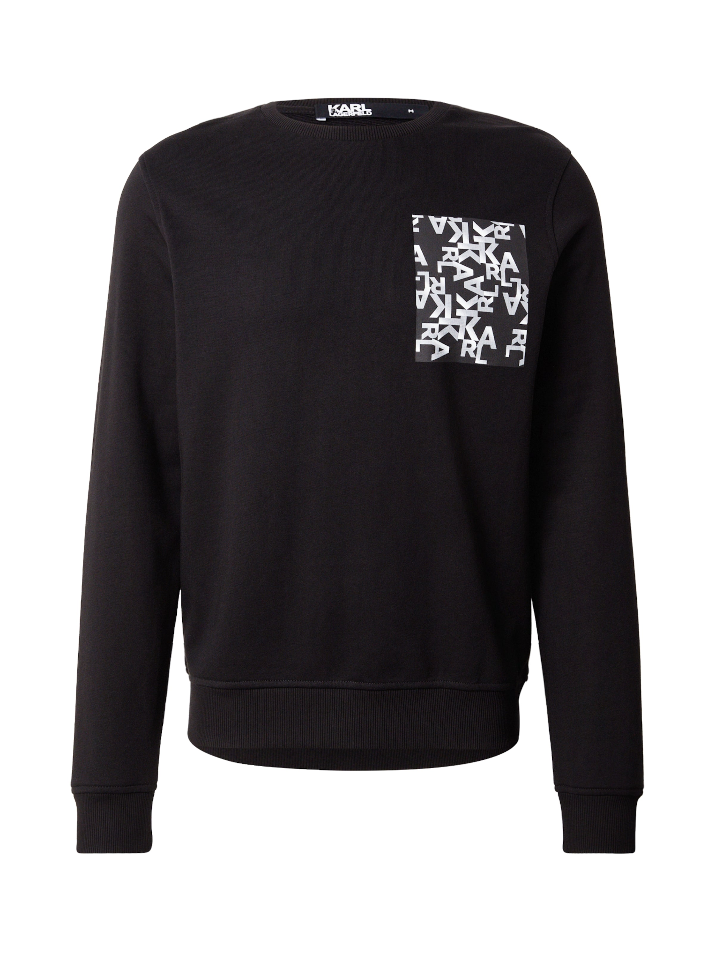 Karl Lagerfeld Sweatshirt in schwarz / weiß, Produktansicht