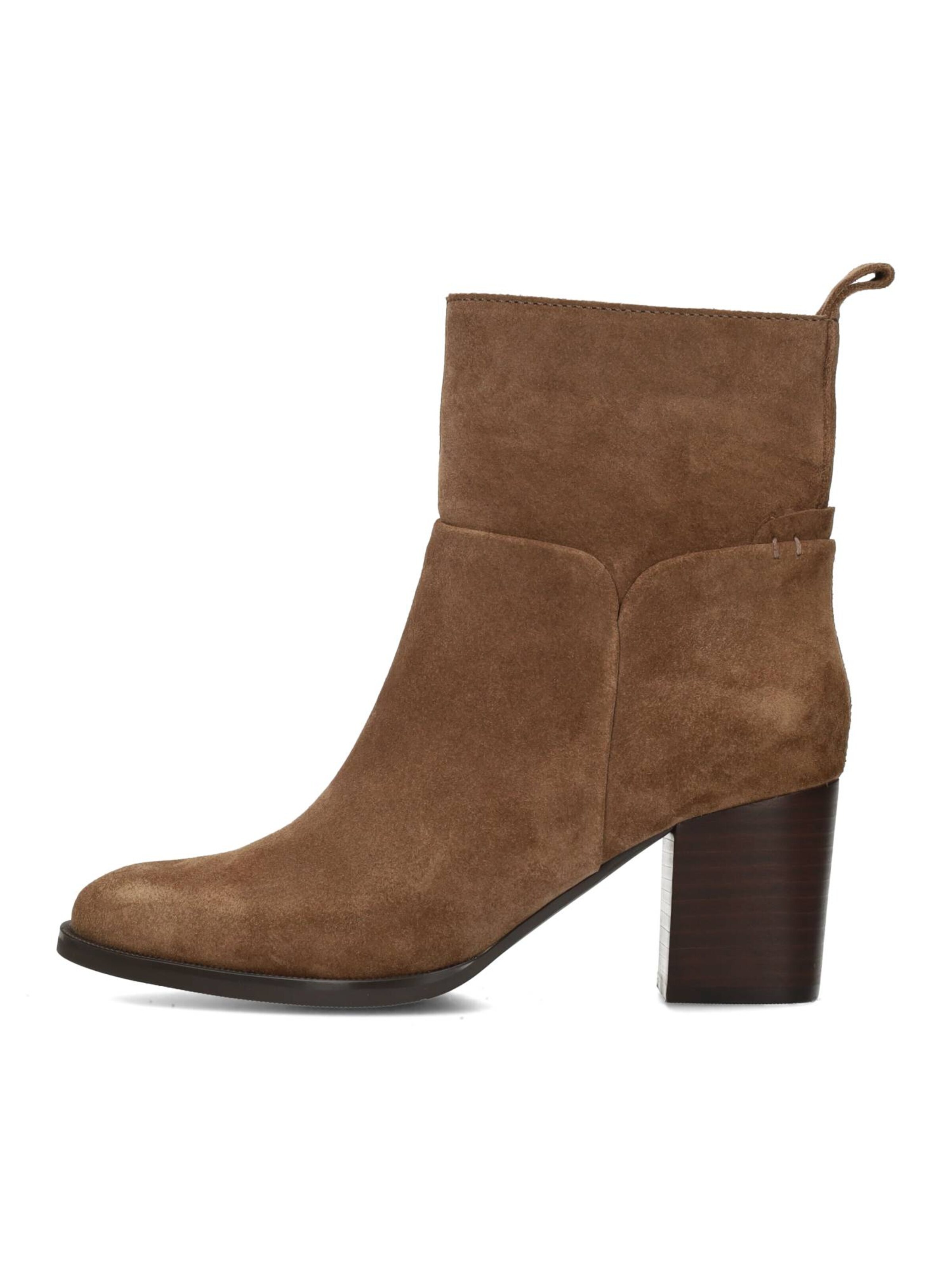 Bottes Poelman en beige : devant
