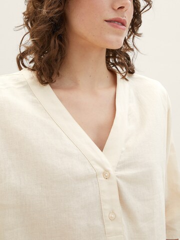 TOM TAILOR - Blusa en blanco